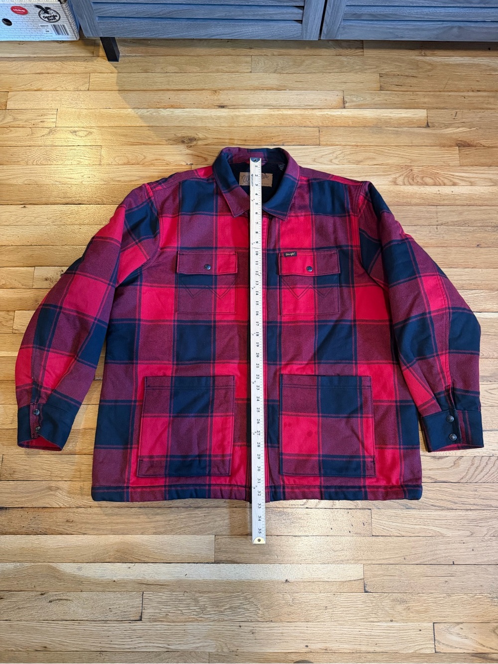 Men XXL wrangler Sherpa buffalo plaid jacket
